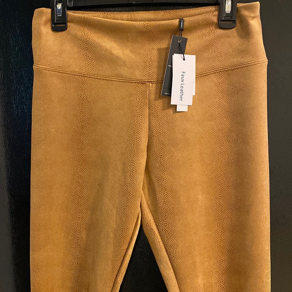 Tahari Faux Leather Pants